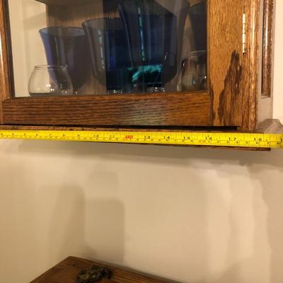 Wooden Wall Display Cabinet -Lot 101