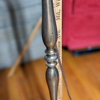 Antique Bronze Floor Lamp, Works