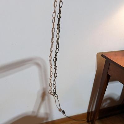Amazing Vintage Stained Glass Swag Light