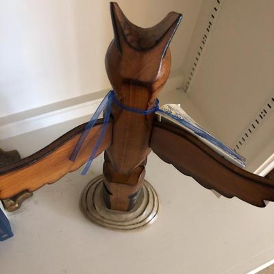 Alaska Black Diamond Totem Handmade Signed -Lot 112