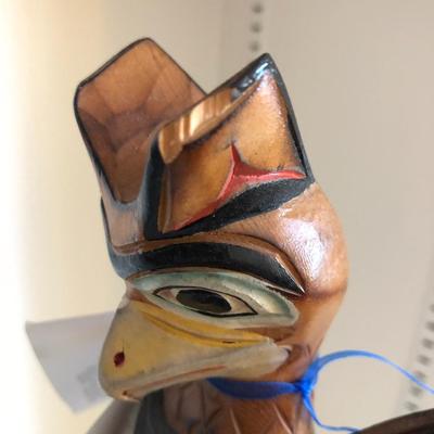 Alaska Black Diamond Totem Handmade Signed -Lot 112