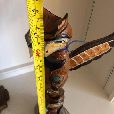 Alaska Black Diamond Totem Handmade Signed -Lot 112
