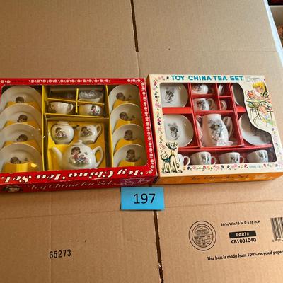 Lot of 2 newer tea sets