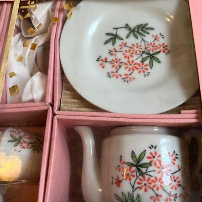 Lot of 2 more floral Tea sets