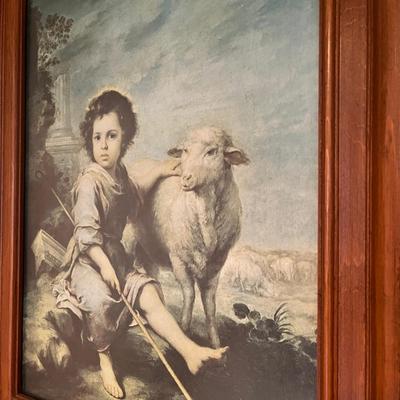 Boy & Lamb print