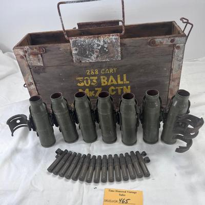 Vintage shot and box