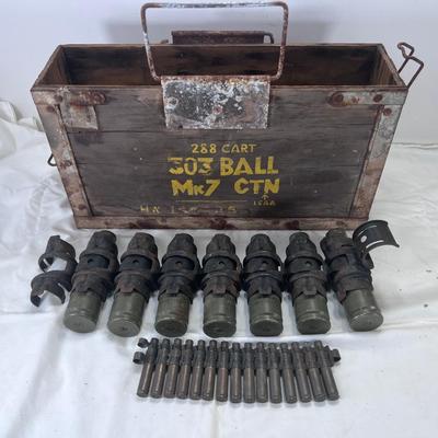 Vintage shot and box