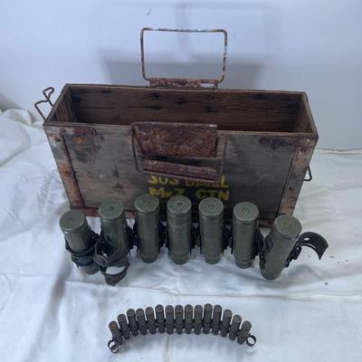 Vintage shot and box