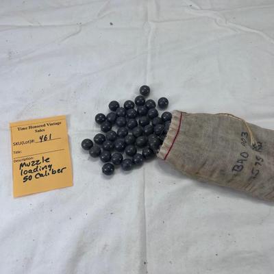 50 caliber Muzzle loading shot