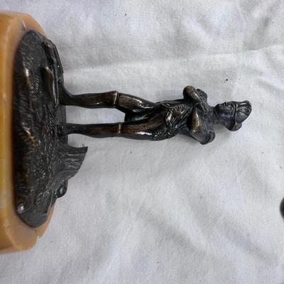 Napoleon bronze miniature figurine vintage collectible Spoons and Fork