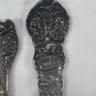 Napoleon bronze miniature figurine vintage collectible Spoons and Fork