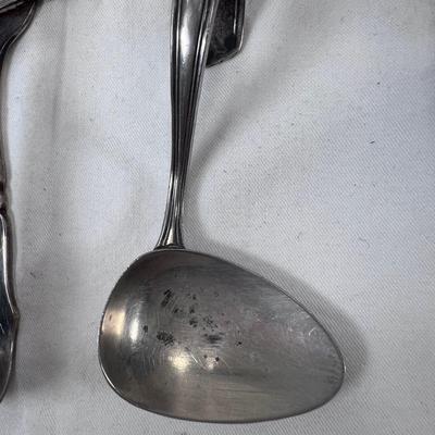 Napoleon bronze miniature figurine vintage collectible Spoons and Fork