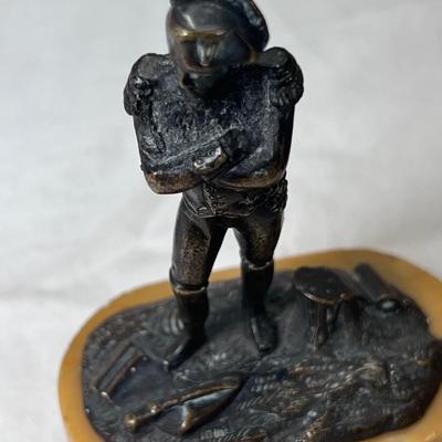 Napoleon bronze miniature figurine vintage collectible Spoons and Fork