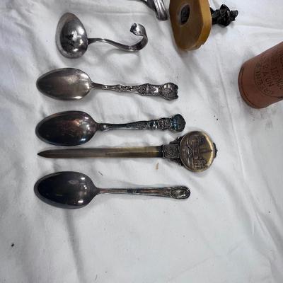 Napoleon bronze miniature figurine vintage collectible Spoons and Fork