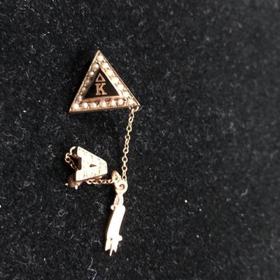 College Charm, & Other Misc. Pins (some marked 10K) -Lot 120