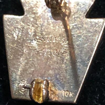 College Charm, & Other Misc. Pins (some marked 10K) -Lot 120