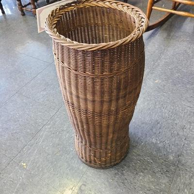 Round Wicker Umbrella or Cane Stand