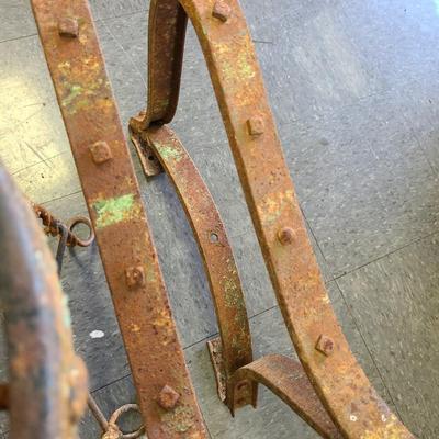 Vintage Metal Park Bench Frame