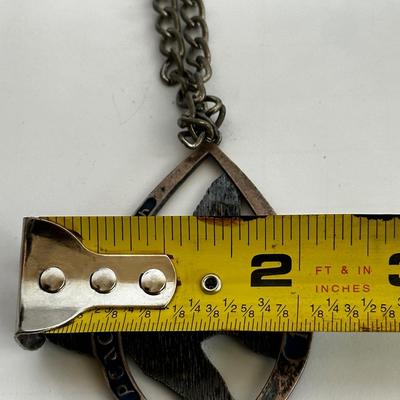 Peace On Earth, 1972 Wallace Sterling Silver Christmas Ornament, Pendant with  Sterling Silver Rope Chain
