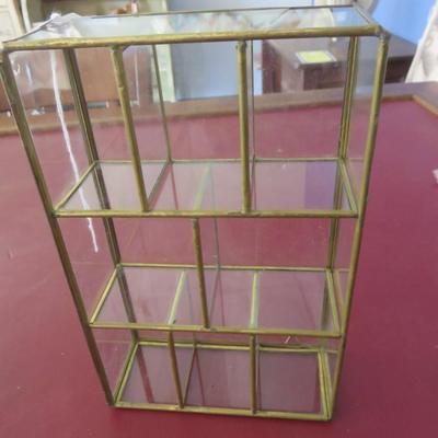 Small Glass Display Shelf for Miniatures