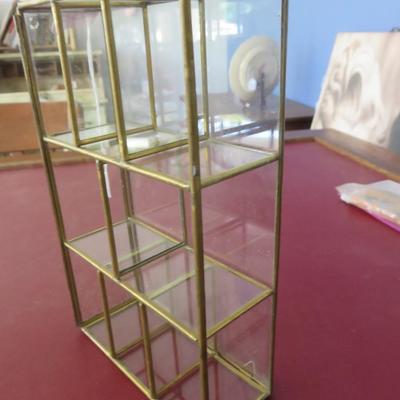 Small Glass Display Shelf for Miniatures