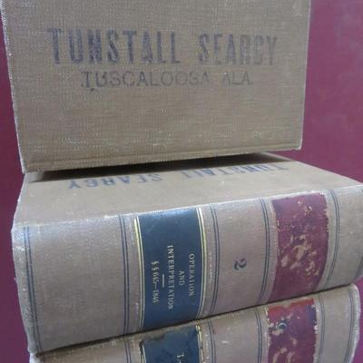 3 Tuscaloosa Law Books - Volumes 1, 2, 7