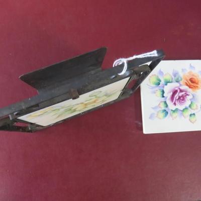 Decorative Tile Napkin Holder and Trivet