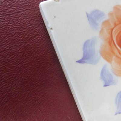 Decorative Tile Napkin Holder and Trivet