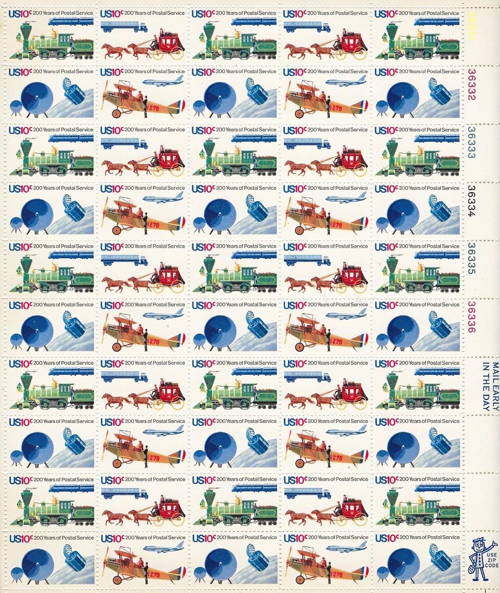 U.S. Postal Service Bicentennial Stamps