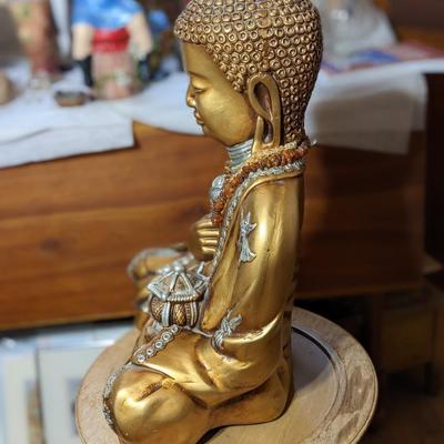 Gold Painted Tibet Buddha Statue