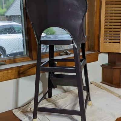 Vintage Metal Step Stool Chair