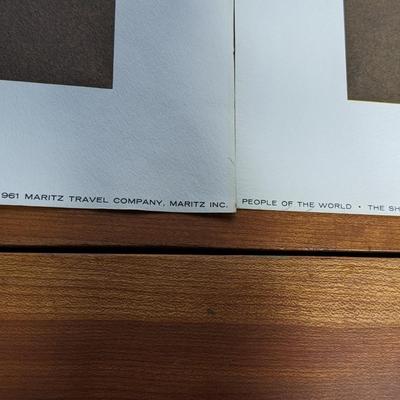Rare Set of 4 VTG Maritz Travel Co. Lithographs