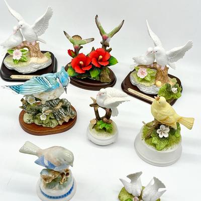 Assortment Of Eight (8) ~ Bird Figurines