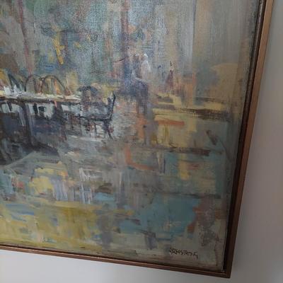 David Armstrong Framed Painting (P-BBL)