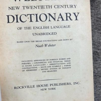 1965 Webster Dictionary