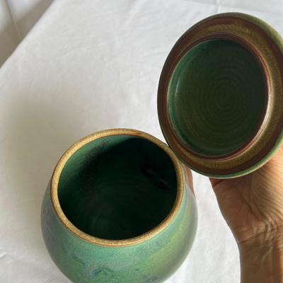 Vincent Sansone Pottery Head Jar (K-RG)