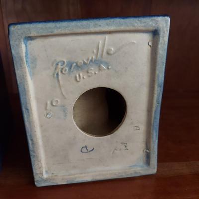 Roseville Pottery Foxglove Bookends (P-BBL)
