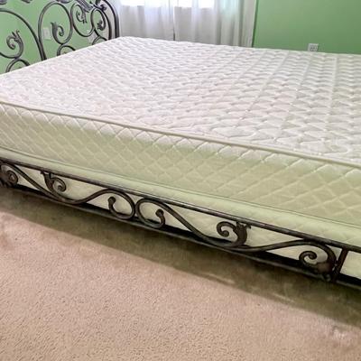 ASHLEY ~ Heavy Duty Metal Queen Bed ~ Includes KING KOIL Mattress & Box