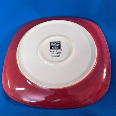 COLORFUL STRIPED PLATTER CHINA PLATE BY TABLE TOPS GALLERY