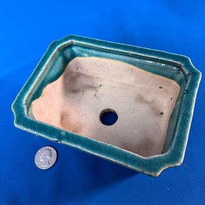 SMALL VINTAGE PLANTER JAPANESE BONSAI STYLE CLAY POTTERY