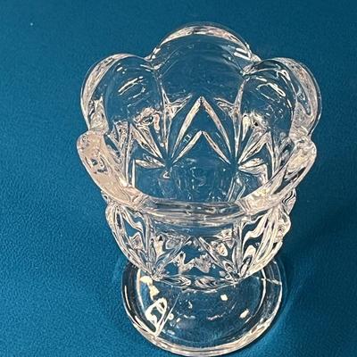 SHANNON CRYSTAL SMALL COMPOTE VASE