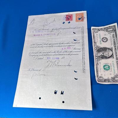 OLD 1915 UTAH COPPER COMPANY STOCK CERTIFICATE