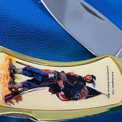 AMERICAN CIVIL WAR COMMEMORATIVE CSA FOLDING POCKET KNIFE