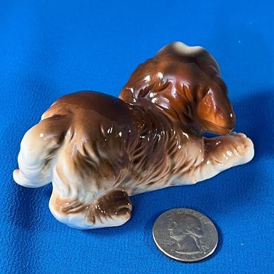 CUTE COCKER SPANIEL CERAMIC FIGURINE