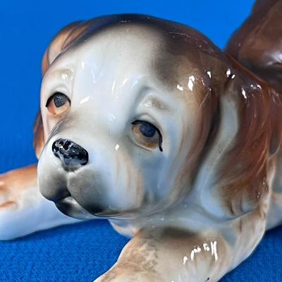 CUTE COCKER SPANIEL CERAMIC FIGURINE
