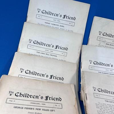 CHILDRENâ€™S FRIEND MAGAZINE 1906 COMPLETE YEAR LESS JANUARY 117 YEARS OLD