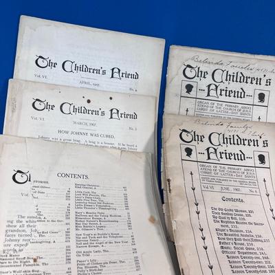 1907 LDS CHILDRENâ€™S FRIEND MAGAZINE 8 MONTHS OF THE YEAR