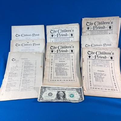 1907 LDS CHILDRENâ€™S FRIEND MAGAZINE 8 MONTHS OF THE YEAR