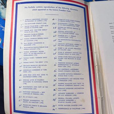 1976 AMERICAN FREEDOM TRAIN PROGRAM AND DOCUMENT REPRODUCTIONS