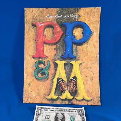 CIRCA 1960â€™s PETER, PAUL & MARY PICTORIAL BOOK PETER YARROW AUTOGRAPH?